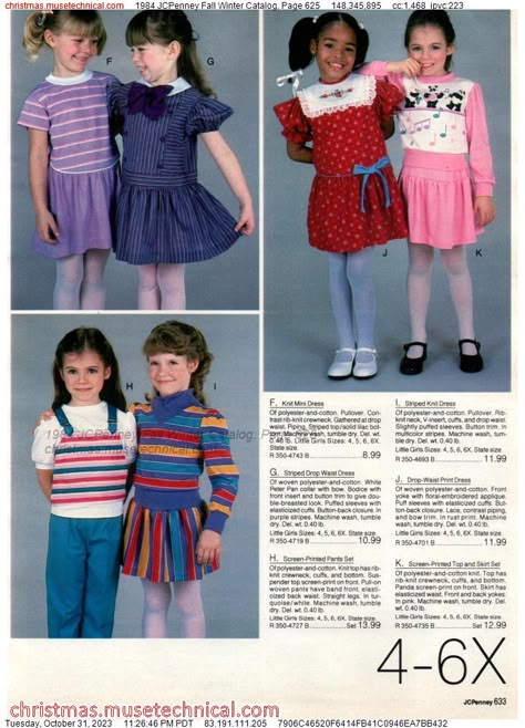 1984 JCPenney Fall Winter Catalog, Page 625 - Catalogs & Wishbooks 1980s Kids Fashion, Decades Outfits, 80s Fashion Kids, 1980s Clothes, 80's Clothes, 1980s Outfits, Futuristic Retro, Kids Catalogs, Funky Clothing