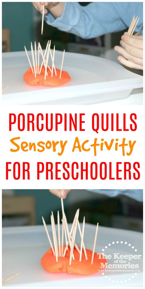 If you're planning a preschool orchard theme, then you're definitely going to want to check out this quick & easy Porcupine Quills Sensory Activity for Little Kids. And best of all, you only need Play-Doh and tooth picks. How can you go wrong with that? Hibernation Preschool Theme, Mindful Classroom, Outdoor Kindergarten, Sensory Activities For Preschoolers, Weekly Themes, Toddler Math, Homeschooling Preschool, Fall Preschool Activities, Sensory Crafts