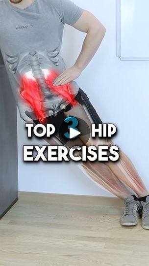 14K views · 889 reactions | 💥 3 Hip Pain Exercises ❌ If you’re dealing with lower back or hip pain and spend all your time stretching, but your pain keeps coming back, do these 3 strengthening exercises instead: 1️⃣ Hip Airplane This one can help strengthen your piriformis and gluteus medius through external hip rotation. 2️⃣ Banded Hip Flexion This one’s great for strengthening your core and hip flexors, especially the psoas. 3️⃣ Clam Shells This one can help improve your external hip rotation and strengthen your glutes! 💪 These exercises can help strengthen your core and hip muscles, so that they get tight & sensitive less often. ✅ And if you want a long term plan to recover from back or hip pain for life, message me the word “PAIN” and I’ll send you a link so you can book a fr Hip Pain Exercises, External Hip Rotation, Bursitis Hip, Clam Shells, Gluteus Medius, Strengthen Your Core, Hip Flexors, Hip Muscles, Hip Openers