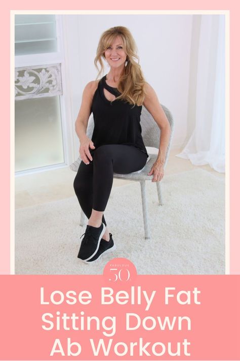 LOSE BELLY FAT SITTING DOWN Seated Ab Exercises Flat Stomach, Chair Exercises For Abs Flat Stomach, Desk Workouts For Women, Rehab Workout, Monday Exercise, Exercises For Belly Fat Woman, Seated Workouts, Ab Workout For Women, 1200 Calorie Diet Meal Plans