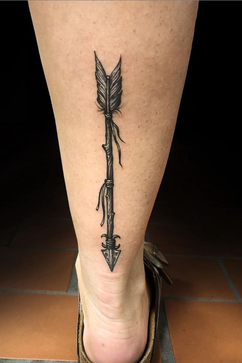 A women's lifestyle destination dedicated to style, entertainment, love, and living beautifully. Native American Arrow Tattoo, Indian Arrow Tattoo, Feather Arrow Tattoo, Mens Arrow Tattoo, Meaning Of Arrow Tattoo, Targaryen Tattoo, Arrow Tattoo Design, Native Tattoos, Tattoo Meanings