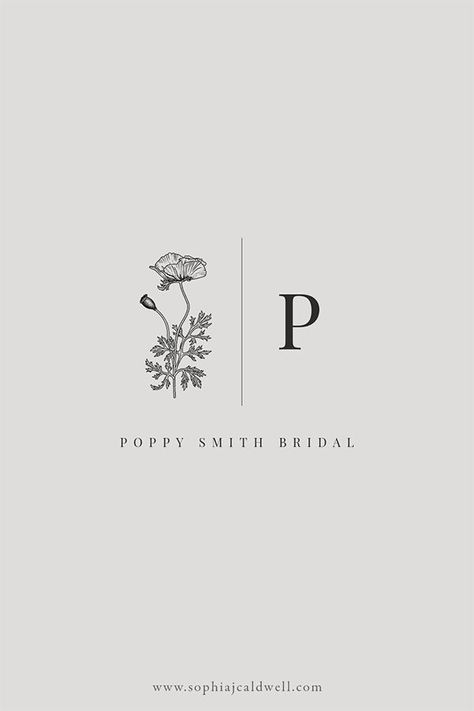 Simple botanical logo design idea featuring hand-drawn poppy flower, poppy leaves, and poppy seed head line drawing. Made with 'The Digital Florist', a vintage inspired collection of hand drawn botanical clipart elements. 209 individual illustrations including 29 poppy drawings. Lotus Flower Logo Design, Candle Logo Design, Lotus Flower Logo, Botanical Logo, Logo Design Love, Poppy Drawing, Florist Logo, Cake Logo Design, Flower Logo Design