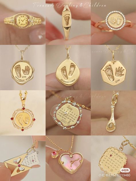 Pendent Set Gold, Baby Jewelry Gold, خواتم خطوبة, Pretty Jewelry Necklaces, Gold Ring Designs, Jewelry Accessories Ideas, Baby Jewelry, Girly Accessories, Fancy Jewellery