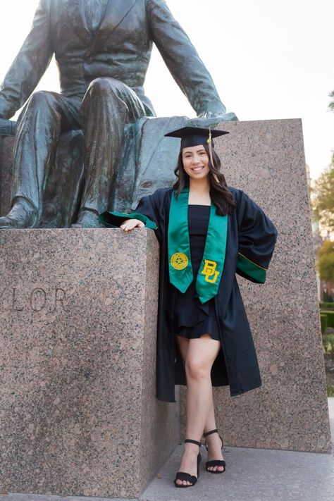 Cap And Gown Photos, Dress And Shoes, Graduation Photography Poses, Grad Photoshoot, Simple Black Dress, Grad Pics, Cap And Gown, Grad Photos, Grad Dresses