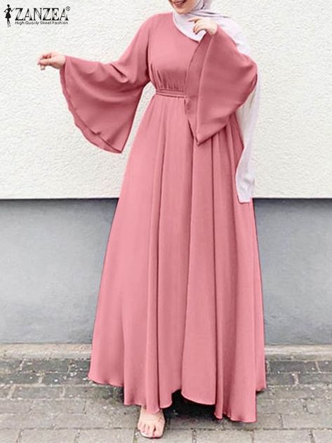 Millionaire Business, Muslim Long Dress, Mode Abayas, Women Abaya, Islamic Fashion Dresses, Business Vision, Kaftan Abaya, Long Sundress, Modest Dresses Casual