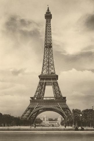 size: 18x12in Art Print: Eiffel Tower, Paris, France : Artists Steampunk Aesthetic, Paris Wallpaper, France Art, Dream Travel Destinations, Paris Eiffel Tower, Best Places To Live, Dream City, Vintage Postcard, Belle Epoque