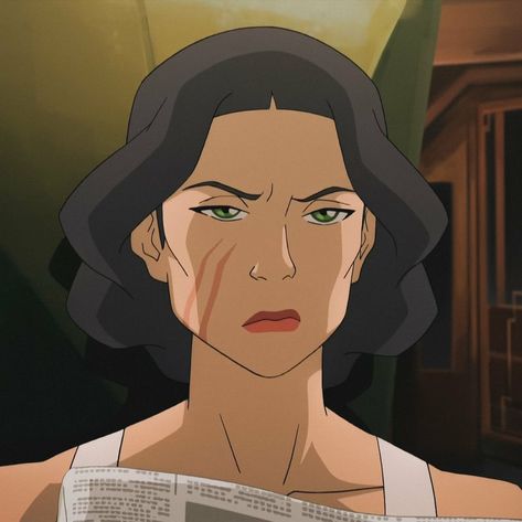 Lin Beifong, Legend Of Korra, One 1, Black Hair, Avatar, On Twitter, Grey, Twitter, Hair