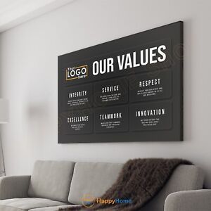 Items for sale by happyhomeus | eBay Core Values Wall, Office Decor Black And White, Values Wall, Company Office Decor, Office Decor Black, Company Core Values, Business Office Decor, Company Office, Medical Office Design