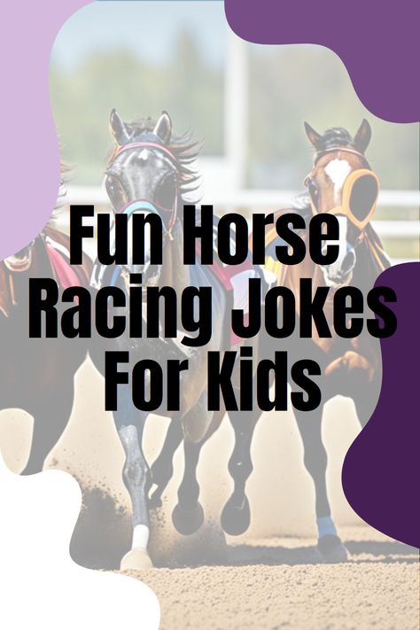 Brighten your child's day with our collection of Fun Horse Racing Jokes for Kids! 🐴🏇 Gallop & Giggle with us as we explore puns, one-liners, and witty stories perfect for the young ones. Share the joy of laughing and the excitement of racing! 🏆 Horse Puns, Kid Friendly Jokes, Horse Racing Party, Party Jokes, Horse Jokes, Horse Competition, The Young Ones, Laughing Out Loud, Country Jokes