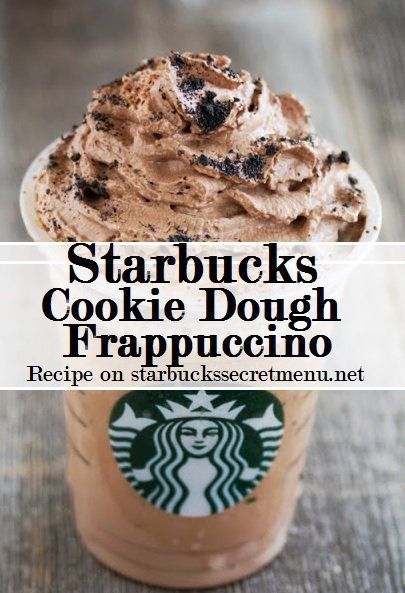 Here's a great recipe for the cookie and chocolate lover in you. Cookie Dough Frappuccino, Starbucks Cookie, Frappuccino Starbucks Secret Menu, Menu Starbucks, Starbucks Cookies, Frappuccino Starbucks, Secret Starbucks Drinks, Frappuccino Recipe, Starbucks Secret Menu Drinks