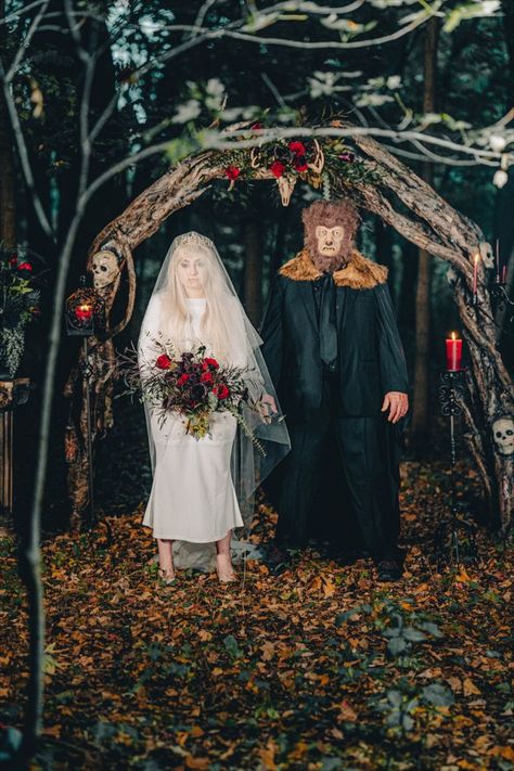 Ghost and Werewolf Wedding Photoshoot!
Rentals Treasure Chest@tcvintagerentals
Photographer @hetzelproductions Videographer @cinestudios_ - Hair / Model @brandybehnke - Linens @heavenlycr8 - Florals @reflectingyou - Stationary @shelbylynndesigns - Cake @TheGBHMuskego Werewolf Wedding, Hair Model, Halloween Wedding, Fun Times, Treasure Chest, Wedding Photoshoot, Model Hair, Fun Wedding, Good Times