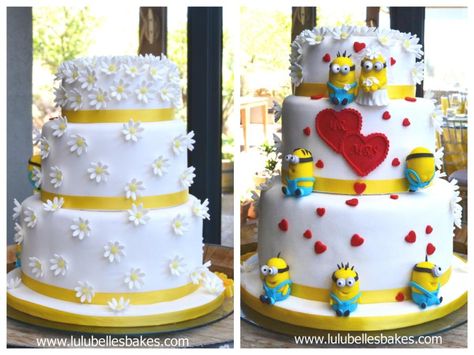 Minion Wedding Cake, Minion Wedding, 18th Birthday Party, Event Themes, Wedding Idea, Tickled Pink, Cake Tutorial, Cake Cake, Girl Day