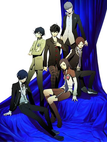 Persona Anniversary Art, Persona Protagonists, Shigenori Soejima, Persona Crossover, Yu Narukami, Persona 2, Persona 1, Persona Q, Chisato Nishikigi