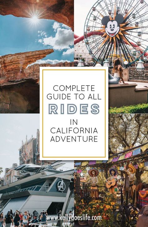 List Of Disneyland Rides 2023, California Adventure Rides List, Disneyland Rides 2023, California Adventure Rides, Disneyland Rides List, California Adventure Outfit, Disneyland Resort California, Disneyland Vacation Planning, Disneyland Rides