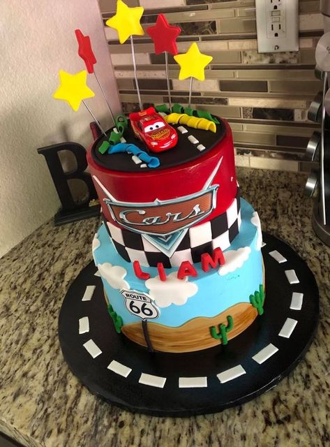 #cars #lightningmcqueen #birthday #birthdaycake #photoeditor #cake #cakeidea #birthdayideas #retouch #birthdaydecor #food #dessert #filter #happybirthday #3rdbirthday #kids #disney #route66 #lopezcakes Lightning Mcqueen 3rd Birthday Cake, Lightning Mcqueen 1st Birthday Cake, Tow Mater Birthday Cake, Pixar Cars Cupcakes, Lightning Mcqueen Cake Ideas, Pixar Cars Birthday Cake, Cars Birthday Party Cake, Cars Theme Birthday Cake, Disney Cars Birthday Cake