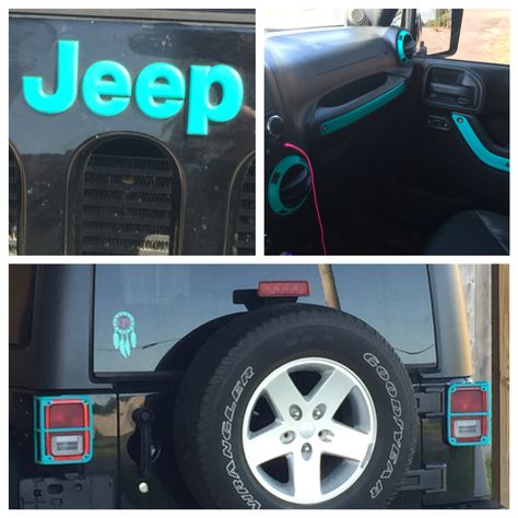 Teal Jeep, Person Place Thing, Turquoise Accessories, Blue Jeep, Black Jeep, Dream Vehicles, Jeep Jeep, Jeep Accessories, Jeep Life