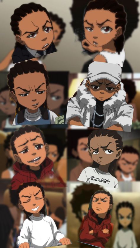 Cartoon Wallpaper Aesthetic Black, Wallpaper Backgrounds Boondocks, Riley Boondocks Wallpaper Iphone, Boondock Wallpaper, The Boondocks Wallpapers Aesthetic, Riley Freeman Wallpaper, Cn Wallpaper, Riley Boondocks Wallpaper, Boondocks Wallpaper Iphone