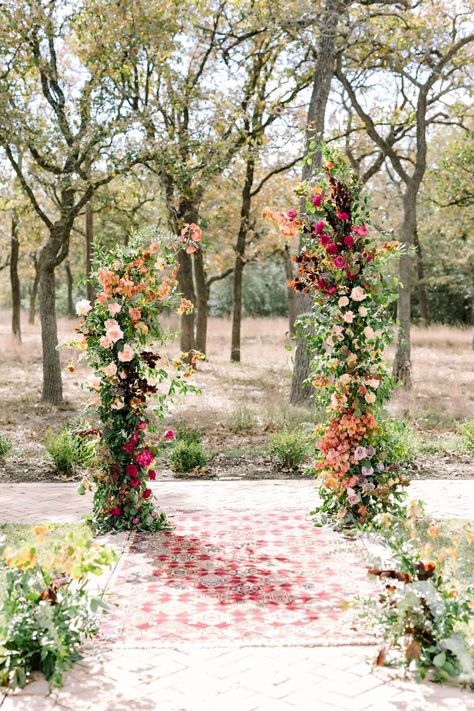 Prairie Wedding, Palm Wedding, Prairie Flower, Pink Wedding Theme, Wedding Altars, We Are Back, Ceremony Flowers, Aisle Decor, Romantic Flowers