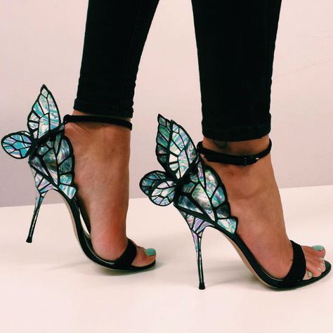 Sophia Webster Chiara Butterfly Sandals Butterfly Heels, Butterfly Sandals, High Heel Dress, Wing Shoes, Wedding Sandals, Leather High Heels, Carrie Bradshaw, Dress Sandals, Bridal Shoes