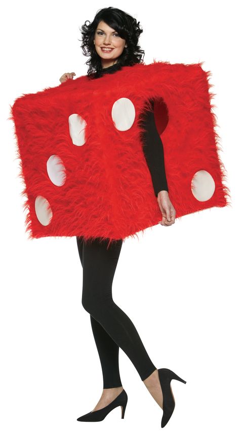 Dice Costume, Costume Ideas For Teachers, Las Vegas Costumes, Vegas Halloween, Fuzzy Dice, Carnival Outfit, Halloween Parejas, Halloween Costumes Ideas, Couple Halloween Costumes For Adults