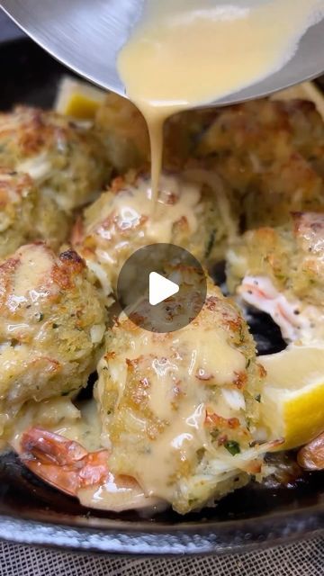 Crab And Shrimp Recipe, Baked Stuffed Shrimp, Jumbo Shrimp Recipes, Stuffed Shrimp, Shrimp Appetizer, Seafood Dish Recipes, Lobster Recipes Tail, Crab Stuffed, Crab Stuffed Shrimp