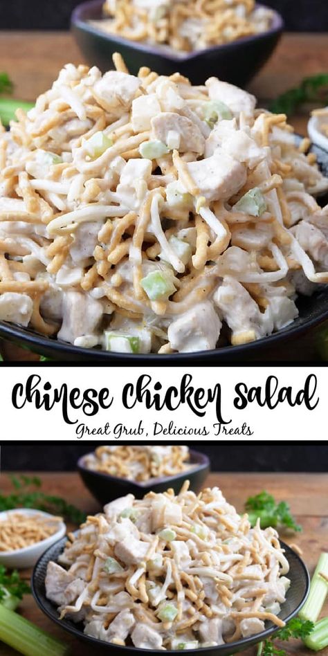 Canned Chicken Chow Mein, Chicken Salad With Red Onion, Chinese Chicken Noodle Salad, Cabbage Chicken Salad Recipes, Best Chinese Chicken Salad, Work Salads, Chinese Ramen, Chinese Chicken Salad Dressing, Salad Easy Recipe