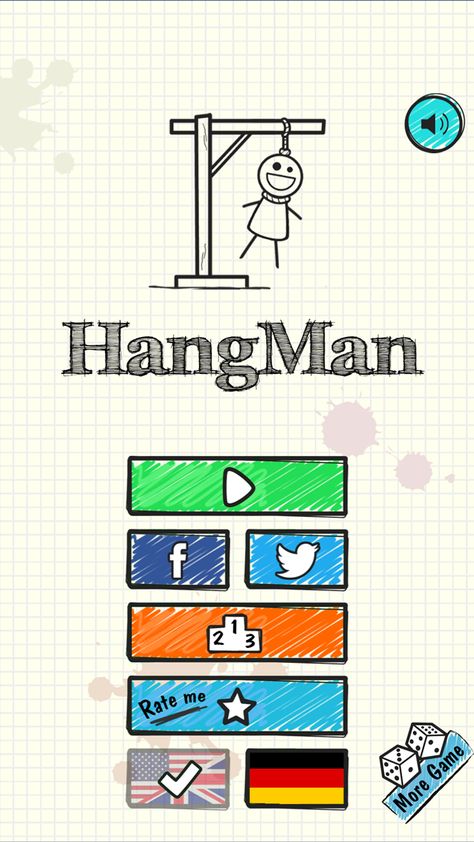 let's try the best classic German hangman game - https://play.google.com/store/apps/details?id=com.EnCrabStudio.hangmande Hang Man Game, Hangman Game, Man Games, Game Ui, Let It Be, Quick Saves