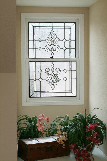 Stained Glass Window Designs Simple, Feature Window, Stained Glass Bevels, Stained Glass Cookies, Frosted Glass Design, Bathroom Window, Custom Stained Glass, Privacy Glass, Bathroom Windows