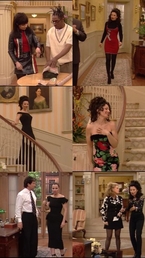 The Nanny Christmas Outfit, Maggie The Nanny Outfits, Nana Fine Outfit, 90s Pregnancy Outfits, Fran Drescher Outfits 90s, Nanny Fine Outfits, Franny The Nanny Outfits, Fran Drescher Outfits, The Nanny Fashion