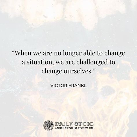 Think Deeply Quotes, Man’s Search For Meaning Quote, Victor Frankl Quotes, The Daily Stoic, Change Challenge, Daily Stoic, Man's Search For Meaning, Better Man, Meant To Be Quotes