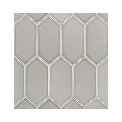 Picket Fence Picket Tile, Sonoma Tilemakers, Gray Tile, Basement Gym, Brick Fence, Small Basements, Front Yard Fence, Modern Fence, Kitchen Cabinets Makeover