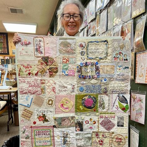 Lisa Mattock - SLOW STITCHING | One of the most rewarding parts of what I do is seeing the projects that my students have completed since the last time we were together….... | Instagram Slow Stitching Tutorial, Lisa Mattock, Slow Stitching Projects, Fabric Books, Cloth Art, Landscape Quilts, Stitch Ideas, Memory Quilt, Slow Stitching