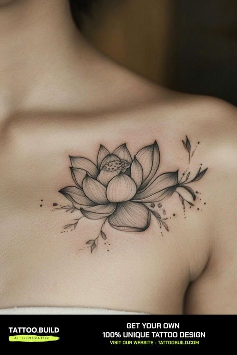 Discover Exquisite Ladies Shoulder Tattoo Ideas Floral Designs for Timeless Beauty Tattoo Build Flower On Collar Bone Tattoo, Feminine Shoulder Tattoos For Women, Floral Shoulder Tattoos For Women, Floral Shoulder Tattoos, Ladies Shoulder Tattoo, Tattoo Ideas Floral, Floral Shoulder Tattoo, Upper Shoulder Tattoo, Shoulder Tattoo Ideas