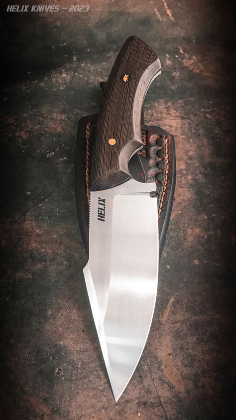 Custom handmade Hunting knife by Helix Knives. Slovenian knifemaker. Check me out on Instagram: @helix_knives Knife Template, Ulu Knife, Vintage Knife, Knives Hunting, Diy Knife, Knife Patterns, Handmade Knife, Butterfly Knife, Bushcraft Knives