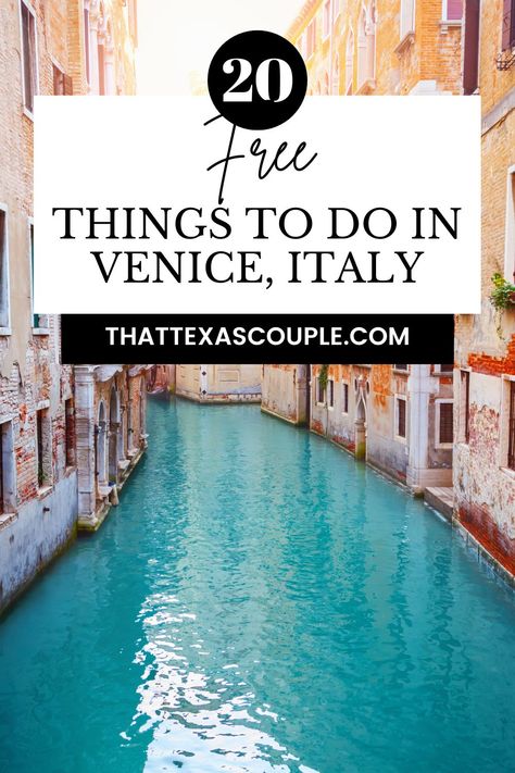 If you're planning a trip to Venice, Italy then you need to read this post! We've outlined for you 20 free things to do in Venice! You don't have to break the bank to see this amazing city thanks to our tips! Venice things to do | Italy things to do | Venice gondola | Venice Italy | Venice Italy photography | Venice Italy food | what to do in Venice Italy | Italy bucket list | Things to do in Venice cheap | Italy travel | romantic things to do in Venice | Europe travel | Venice aesthetic Venice Aesthetic, Venice Italy Food, Gondola Venice, Venice Italy Photography, Venice Gondola, Travel Venice, Italy Bucket List, Italy Trip Planning, German Travel