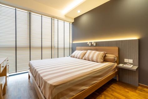 How to Design an Elderly-Friendly Home, SOLVED | Qanvast Light Behind Bed, Headboard With Lights, Elderly Home, Bed Lights, How To Design, Space Planning, Bedroom Lighting, Bespoke Design, Bedroom Inspo