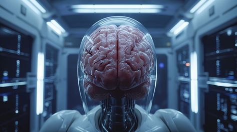 The Fusion of Human Brain and Robotic Technology: A Vision of Advanced Artificial Intelligence Scifi Technology, Artificial Brain, Human Brain, Brain, Sci Fi, For Free, Technology, Human