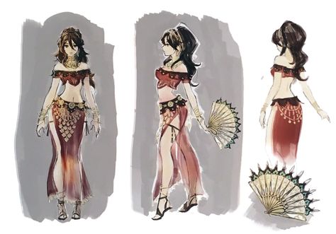 Primrose Azelhart Concept Art from Octopath Traveler #art #artwork #gaming #videogames #gamer #gameart #conceptart #illustration Primrose Azelhart, Octopath Traveler, Concept Art Drawing, Square Enix, Launch Event, 영감을 주는 캐릭터, Art Poses, Female Character Design, Food Drinks