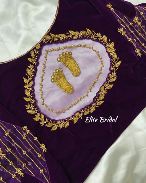 Baby shower Blouse 💜✨ Baby Shower Aari Work Blouse Designs, Baby Shower Blouse Designs, Baby Shower Blouse, Mirror Blouse Design, White Blouse Designs, Mirror Pose, Indian Baby Showers, Simple Baby Shower, Handmade Embroidery Designs