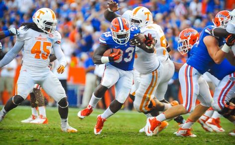 Super Gallery: Florida vs. Tennessee Tennessee Volunteers, University Of Florida, College Sports, David Bowie, Football Helmets, Tennessee, University, Florida