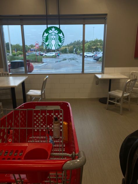 #starbucks #target #aesthetic #rainy Target Shopping Aesthetic, Target Aesthetic, Target Shopping, Starbucks Aesthetic, Target Run, Shopping Aesthetic, Aesthetic Photos, Aesthetic Photo, Photo Ideas