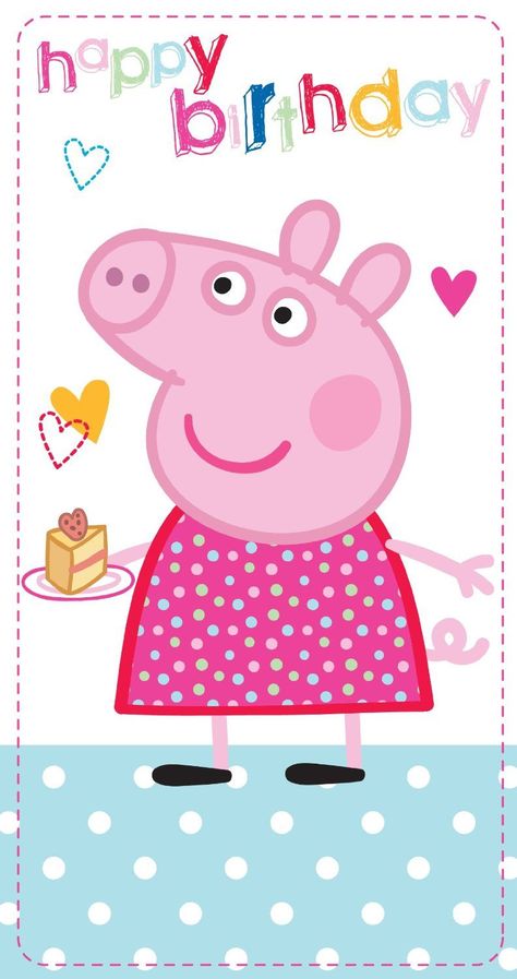 Peppa Pig Birthday Card, Pig Birthday Party Decorations, Peppa Pig Images, Pig Birthday Card, Peppa Pig Happy Birthday, Peppa Pig Birthday Party Decorations, Peppa Pig Decorations, Greta Gris, Peppa Pig Invitations