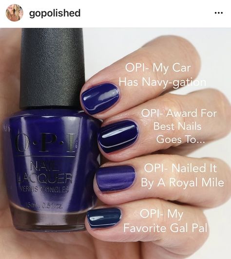 Opi Award For Best Nails Goes To, Opi Blue Nail Polish, Opi Blue, Opi Shades, Nail Polish Opi, Opi Nail Polish Colors, Opi Polish, Opi Nail Colors, Best Nails