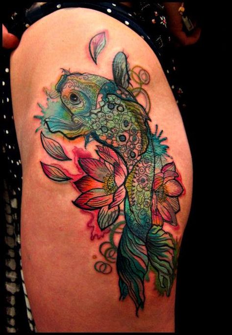 1185391_173407049516839_716210566_n Pisces Tattoos, Tattoo Henna, Koi Tattoo, Koi Fish Tattoo, Fish Tattoo, Great Tattoos, Popular Tattoos, Skin Art, Japanese Tattoo