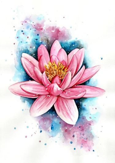 Lotus Tattoo Design, Lotus Flower Art, Lotus Tattoo, Flower Tattoo Designs, Flower Art Painting, Lotus Flower Tattoo, Art Drawings Sketches, Fabric Painting, Lotus Flower