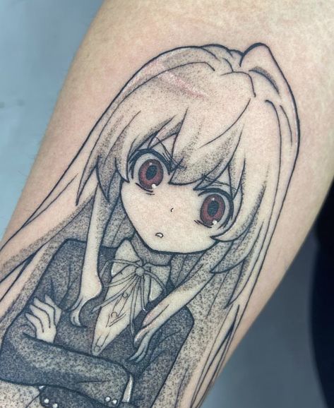 #tattoo #anime #toradora #taiga #taigatattoo #animetattoo Toradora Tattoo, Toradora Taiga, Anime Tattoos, Body Mods, Tattoo Drawings, Art Pictures, Tatting, Anime Art, Tattoos