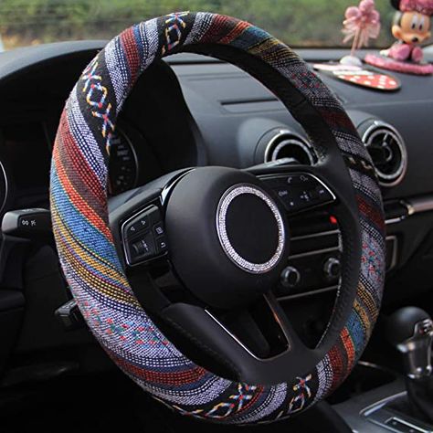 Fuzzy Steering Wheel Cover, Car Wheel Cover, Hippie Car, Car Deco, Cute Car Accessories, Car Inspiration, Car Steering Wheel Cover, Car Steering Wheel, Linen Color