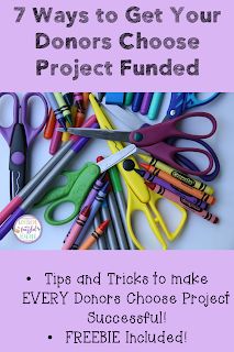 Creating a successful Donors Choose project can be easy...if you know what you are doing! This blog post shares 7 easy to follow tips and tricks in creating your own Donors Choose project. Help your students get all the resources they need to make this school year the most successful one ever! #confessionsofafrazzledteacher #teachers #donorschoose {Kindergarten, First, Second, Third, Fourth, and Fifth Grade Teachers} Donors Choose Ideas, Donors Choose Projects, Middle School Spanish, Classroom Hacks, First Second Third, Spanish Lesson Plans, High School Spanish, Elementary Teaching, School Related