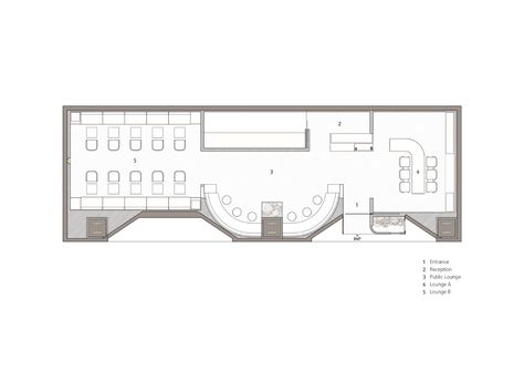 Gallery of Sage VIP Lounge / LABOTORY - 24 Lounge Floor Plan, Vip Lounge Design, Lounge Furniture Layout, Hospital Interiors, Apartment Lounge, Interior Drawing, Tea Club, Rent Car, Private Lounge