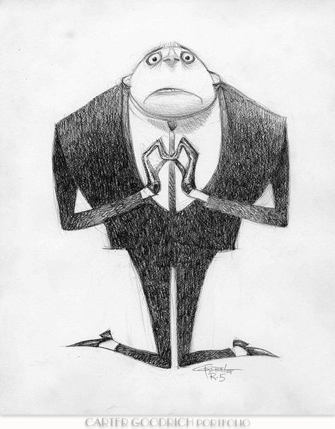 Living Lines Library: Despicable Me (2010) - Character Design Character Design Villain, Despicable Me Villain, Carter Goodrich, Me Character, Chara Design, New Yorker Covers, Cartoon World, Animation Movie, Funny Drawings